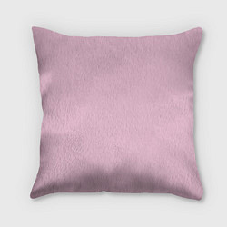 Подушка квадратная Светло-розовый, цвет: 3D-принт