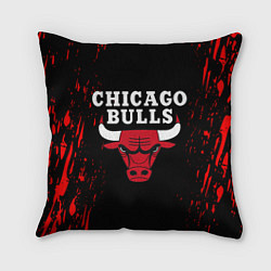 Подушка квадратная CHICAGO BULLS, цвет: 3D-принт