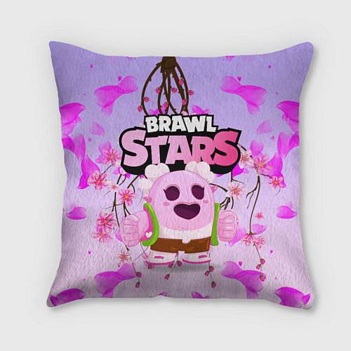Подушка квадратная Sakura Spike Brawl Stars / 3D-принт – фото 1