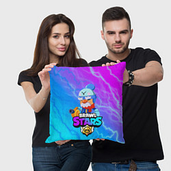 Подушка квадратная BRAWL STARS GALE, цвет: 3D-принт — фото 2