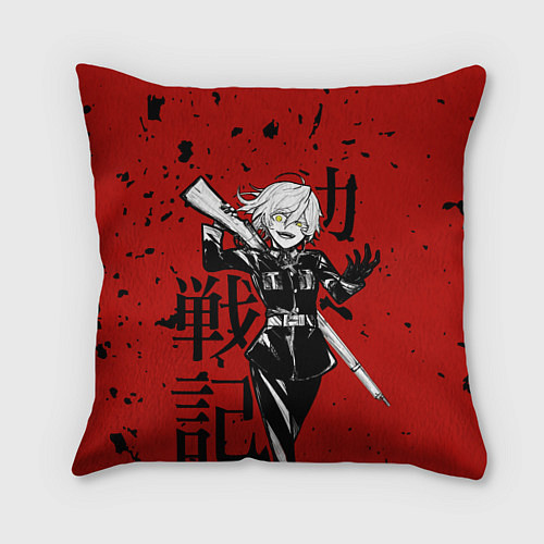 Подушка квадратная Дьявол / 3D-принт – фото 1