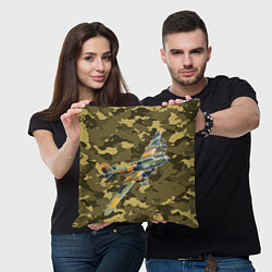 Подушка квадратная Военная Техника СССР, цвет: 3D-принт — фото 2