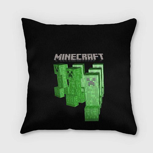 Подушка квадратная MINECRAFT CREEPER / 3D-принт – фото 1