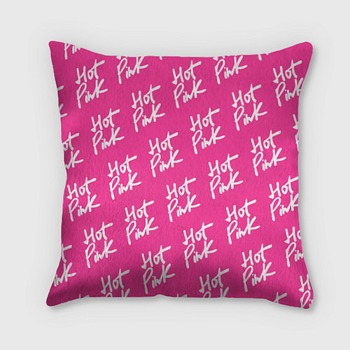 Подушка квадратная HOT PINK / 3D-принт – фото 1