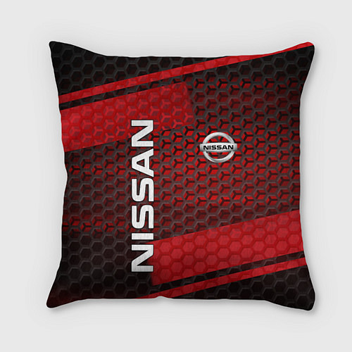 Подушка квадратная NISSAN / 3D-принт – фото 1