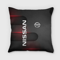 Подушка квадратная NISSAN, цвет: 3D-принт