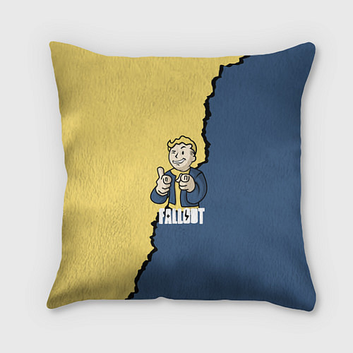 Подушка квадратная Fallout logo boy / 3D-принт – фото 1