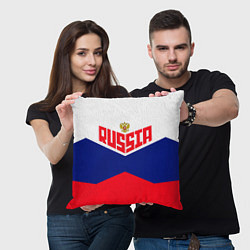 Подушка квадратная Russia, цвет: 3D-принт — фото 2