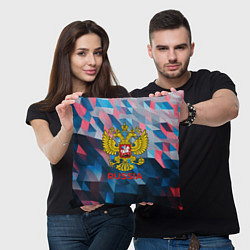 Подушка квадратная RUSSIA, цвет: 3D-принт — фото 2