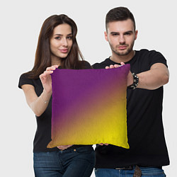 Подушка квадратная ГРАДИЕНТ, цвет: 3D-принт — фото 2