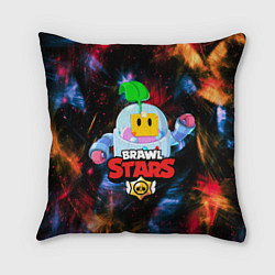 Подушка квадратная BRAWL STARS СПРАУТ, цвет: 3D-принт