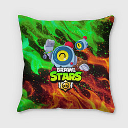 Подушка квадратная BRAWL STARS NANI, цвет: 3D-принт