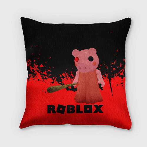 Подушка квадратная Roblox Piggy / 3D-принт – фото 1