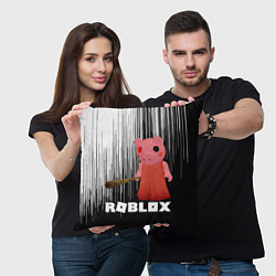 Подушка квадратная Roblox Piggy, цвет: 3D-принт — фото 2