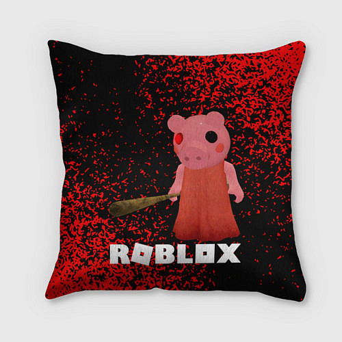 Подушка квадратная Roblox Piggy / 3D-принт – фото 1