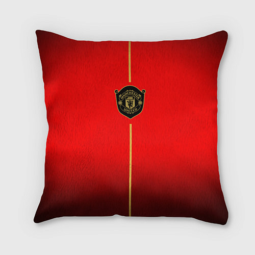 Подушка квадратная Манчестер Юнайтед лого 2020 / 3D-принт – фото 1
