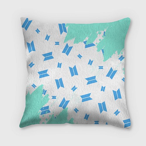 Подушка квадратная BTS БТС / 3D-принт – фото 1