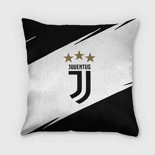 Подушка квадратная JUVENTUS / 3D-принт – фото 1