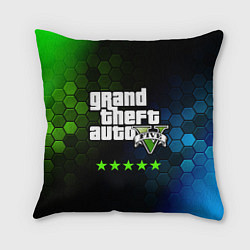 Подушка квадратная GTA 5 ГТА 5, цвет: 3D-принт