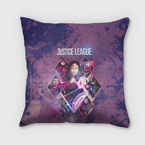 Подушка квадратная Justice League / 3D-принт – фото 1