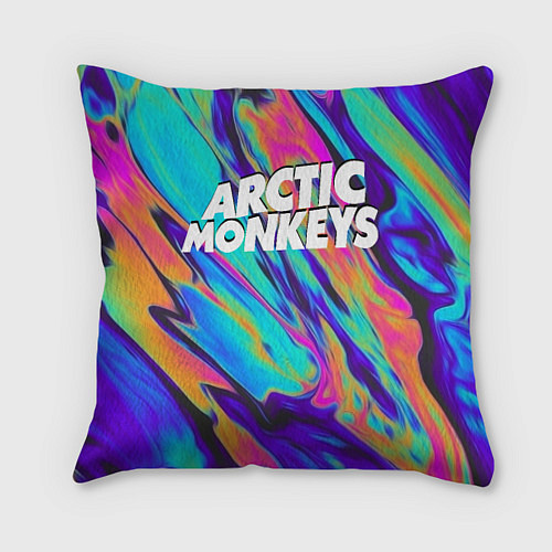 Подушка квадратная ARCTIC MONKEYS / 3D-принт – фото 1