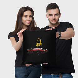 Подушка квадратная Lamborghini - motorsport, цвет: 3D-принт — фото 2