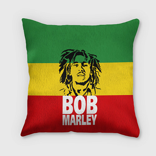 Подушка квадратная Bob Marley / 3D-принт – фото 1