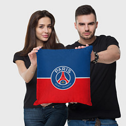 Подушка квадратная FC PSG, цвет: 3D-принт — фото 2