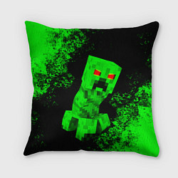 Подушка квадратная MINECRAFT CREEPER, цвет: 3D-принт