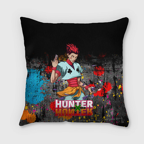 Подушка квадратная Хисока Hunter x Hunter / 3D-принт – фото 1