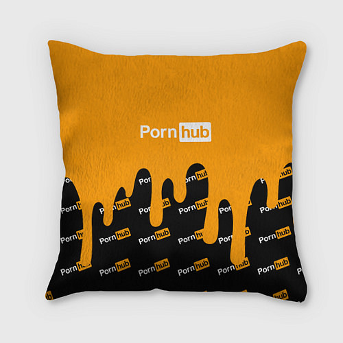 Подушка квадратная Porn Hub / 3D-принт – фото 1