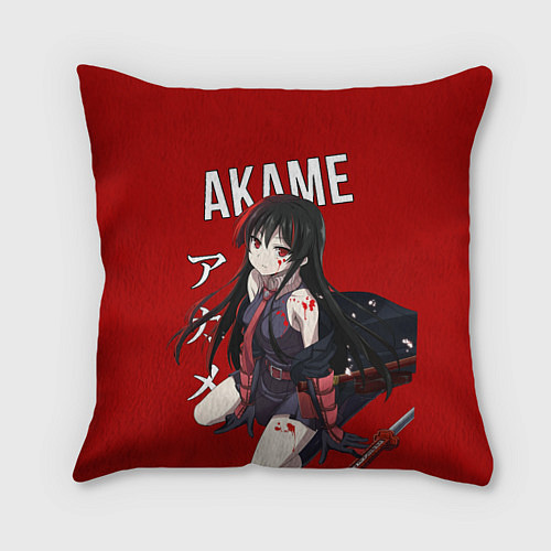 Подушка квадратная Убийца Акаме / 3D-принт – фото 1