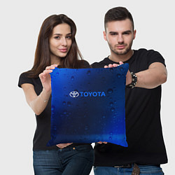 Подушка квадратная TOYOTA ТОЙОТА, цвет: 3D-принт — фото 2