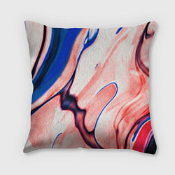 Подушка квадратная Fluid art, цвет: 3D-принт