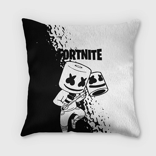 Подушка квадратная FORTNITE MARSHMELLO / 3D-принт – фото 1