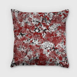 Подушка квадратная Кровавый ахегао, цвет: 3D-принт