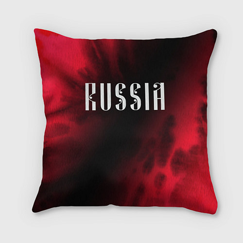 Подушка квадратная RUSSIA РОССИЯ / 3D-принт – фото 1