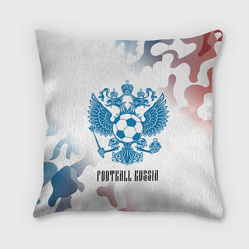 Подушка квадратная FOOTBALL RUSSIA Футбол / 3D-принт – фото 1