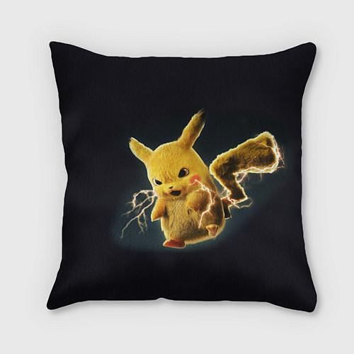 Подушка квадратная Pikachu Pika Pika / 3D-принт – фото 1