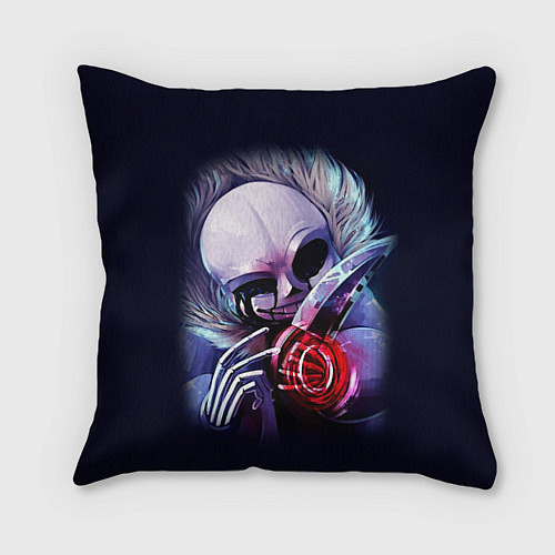 Подушка квадратная UNDERTALE SANS / 3D-принт – фото 1