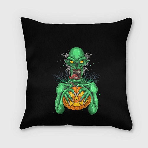 Подушка квадратная Halloween Zombie / 3D-принт – фото 1