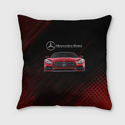 Подушка квадратная Mercedes Benz AMG, цвет: 3D-принт