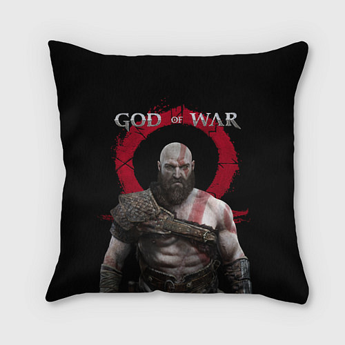 Подушка квадратная God of War / 3D-принт – фото 1