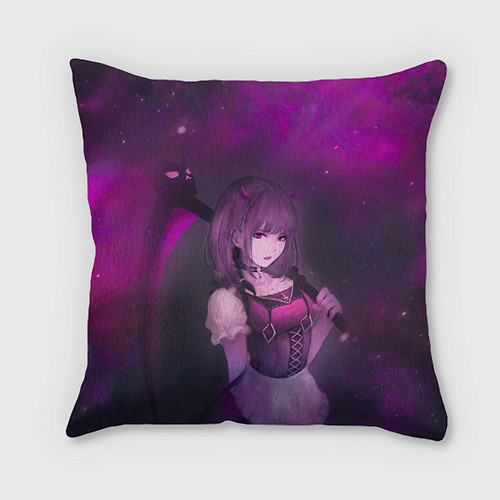 Подушка квадратная Anime girl demon / 3D-принт – фото 1