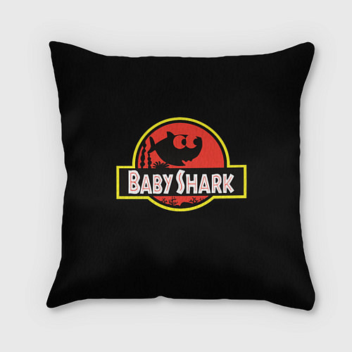 Подушка квадратная Baby Shark / 3D-принт – фото 1