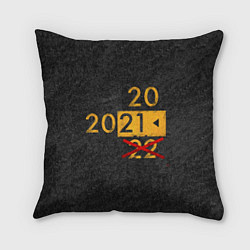 Подушка квадратная 2022 не БУДЕТ, цвет: 3D-принт