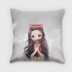 Подушка квадратная Nezuko, цвет: 3D-принт