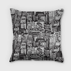 Подушка квадратная Бесконечный город, цвет: 3D-принт