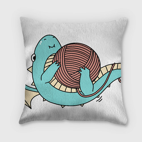 Подушка квадратная Маленький дракончик / 3D-принт – фото 1