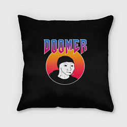 Подушка квадратная Doomer, цвет: 3D-принт